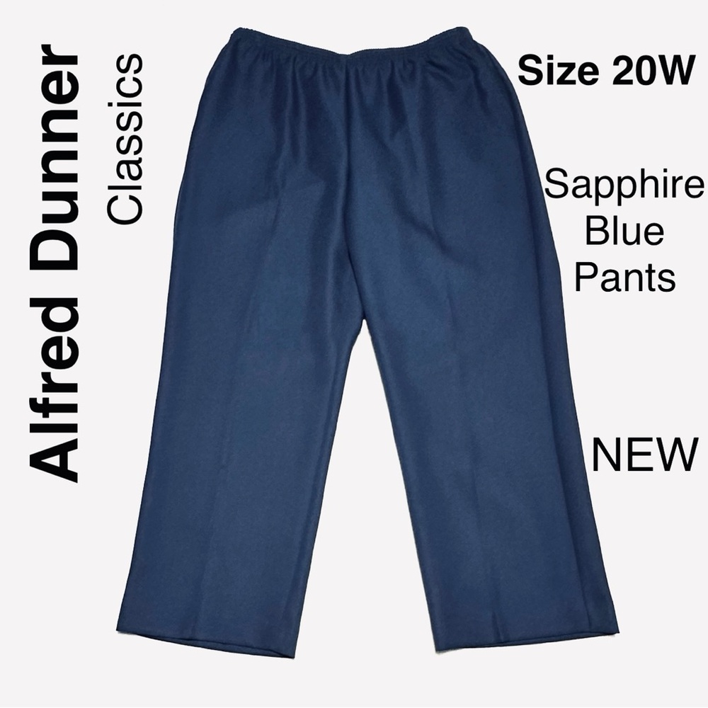 5/$15💥 Alfred Dunner Sapphire Blue Classic Pants